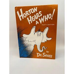 Vintage Dr. Seuss Horton Hears a Who Party Edition Hardcover Children's Book